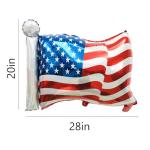 GDLCETK Party in The USA 4th of July Balloons Red White Blue Decorations with American Flag USA Patriotic Balloons for Fourth of July Party Decorations