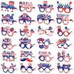 Max Fun 24 Pack American Flag Glasses – USA Patriotic Party Sunglasses for 4th of July, Independence Day, and Memorial Day – Fun Photo Booth Props and Party Favors for Kids and Adults