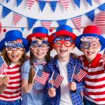 Max Fun 24 Pack American Flag Glasses – USA Patriotic Party Sunglasses for 4th of July, Independence Day, and Memorial Day – Fun Photo Booth Props and Party Favors for Kids and Adults