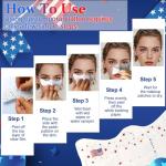 Boko 10Pcs Patriotic Temporary Tattoos, Red White Blue Independence Day Freckle Tattoos for Freckle Makeup, Waterproof Fake Freckles Makeup Patches for 4th of July Memorial Day Veterans Day Flag Party