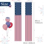 OHOME Veterans Day Decorations - American Flag Porch Banner for 4th of July Decorations - Patriotic Decorations for Home Outdoor Outside | Fourth of July Accessories Party Favors Yard Signs Decor