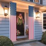 OHOME Veterans Day Decorations - American Flag Porch Banner for 4th of July Decorations - Patriotic Decorations for Home Outdoor Outside | Fourth of July Accessories Party Favors Yard Signs Decor