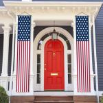 OHOME Veterans Day Decorations - American Flag Porch Banner for 4th of July Decorations - Patriotic Decorations for Home Outdoor Outside | Fourth of July Accessories Party Favors Yard Signs Decor