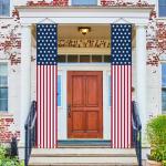 OHOME Veterans Day Decorations - American Flag Porch Banner for 4th of July Decorations - Patriotic Decorations for Home Outdoor Outside | Fourth of July Accessories Party Favors Yard Signs Decor