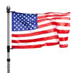 Flagpole-To-Go Portable Flagpole, silver, 8' 8"