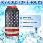 winorax American Flag Tumbler 4-in-1 Design 12oz Stainless Steel Insulated Tumblers 4th Of July Cups With Lids Coffee Travel Mug Cup For Men Boys Dad Grandpa Fathers Day