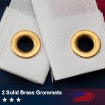 American Flag 3x5 FT for Outside - TearProof & Fade-Resistant USA Flag, Embroidered Stars, Sewn Stripes, Brass Grommets, UV & Weather-Resistant Spun Polyester, Perfect for High Winds & 4th of July