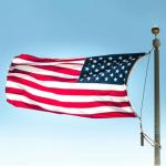American Flag 3x5 FT for Outside - TearProof & Fade-Resistant USA Flag, Embroidered Stars, Sewn Stripes, Brass Grommets, UV & Weather-Resistant Spun Polyester, Perfect for High Winds & 4th of July