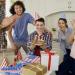 4th of July Decorations American Flag Tableware Set for 16 Guests - 48 Pcs Fourth of July Independence Day Veterans Day Party Supplies Plates, Napkins, Forks - Memorial Day Patriotic Decorations