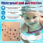 Go Ho Patriotic Red White and Blue Glitter Freckles Face Tattoo,4th of July Freckles Sparkle,4th of July Outfits for Women Kids,Fourth of July Glitter Stickers on Independence Day,6 Pcs