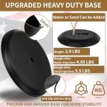 8 FT Indoor Flag Pole and Stand, Heavy Duty Indoor Flag Pole Kit with Weighted & Thickened Base, Eagle Topper, 3x5 FT American Flag, Adjustable Presidential Indoor Flagpole for Office School City Hall