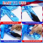 Hungdao Veterans Day Balloons Set 12 Inch American Blue Red White Balloon Thank You Veteran for Patriotic Independent Theme 4th of July Memorial Decorations Party Supplies(Veterans Day)