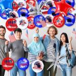 Hungdao Veterans Day Balloons Set 12 Inch American Blue Red White Balloon Thank You Veteran for Patriotic Independent Theme 4th of July Memorial Decorations Party Supplies(Veterans Day)