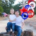 Hungdao Veterans Day Balloons Set 12 Inch American Blue Red White Balloon Thank You Veteran for Patriotic Independent Theme 4th of July Memorial Decorations Party Supplies(Veterans Day)
