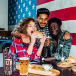 Hying 3 Pieces Veterans Day Table Decorations Patriotic Tiered Tray Labor Day Wooden Blocks American Stars Stripes Table Centerpieces Rustic Wood Signs for Tabletop Decorations