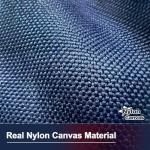 Nylon Canvas American Flag 3x5 FT for Outside Luxury TearProof Series, Premium USA Flag 3x5 FT 600D Longest Lasting, Sturdy High Wind Heavy Duty US Flag 600D with Embroidered Stars, Brass Grommets, Sewn Stripes