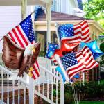 Eagles Balloons And American Flag Balloon, 4th Of July Balloons For 4th Of July Decorations, Patriotic Decorations, Eagles Decoration