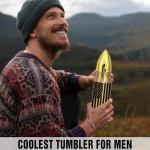 Limima American Flag Stainless Steel Tumbler – 17oz Vacuum Insulated Tumbler with Black USA Flag Design – Patriotic Christmas, Birthday & Retirement Gifts for Veterans, Military, Police, Firefighters