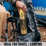 Limima American Flag Stainless Steel Tumbler – 17oz Vacuum Insulated Tumbler with Black USA Flag Design – Patriotic Christmas, Birthday & Retirement Gifts for Veterans, Military, Police, Firefighters