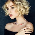 4th of July Surfer Heishi Bead Choker Necklace For Woman American Flag Star Pearl Polymer Clay Record Disc Beads Layered Necklace Boho Beach Necklace jewelry (red white blue heishi choker)