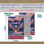 NASIAN We Took America Back Flag Patriotic American Bald Eagle Yard Signs Garden Flags for Outside 12x18 Double Sided Outdoor House Holiday Decorations