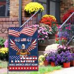 NASIAN We Took America Back Flag Patriotic American Bald Eagle Yard Signs Garden Flags for Outside 12x18 Double Sided Outdoor House Holiday Decorations