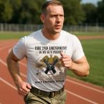 Patriotic DTF Transfers Ready to Press - 20 Sheets American 2nd Amendment Iron on Transfers for T Shirts American Flag Heat Transfer Personalized Iron on Patches for Clothes Bag Pillow Covers DIY