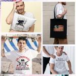 Patriotic DTF Transfers Ready to Press - 20 Sheets American 2nd Amendment Iron on Transfers for T Shirts American Flag Heat Transfer Personalized Iron on Patches for Clothes Bag Pillow Covers DIY