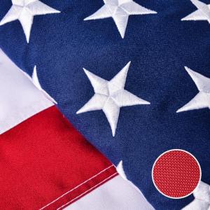 American Flag for Outside 3x5 FT, Deluxe Heavy Duty Spun Polyster, TearProof and Waterproof Super Tough Series, All Weather High Wind USA US Flag with Embroidered Stars, Sewn Stripes, Brass Grommets