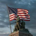 American Flag for Outside 3x5 FT, Deluxe Heavy Duty Spun Polyster, TearProof and Waterproof Super Tough Series, All Weather High Wind USA US Flag with Embroidered Stars, Sewn Stripes, Brass Grommets