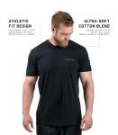 Gymreapers American Reaper Moisture Wicking T-Shirts for Men - Workout Gym Shirts - Running Athletic Tees & Dry Fit Tshirt Black