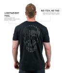 Gymreapers American Reaper Moisture Wicking T-Shirts for Men - Workout Gym Shirts - Running Athletic Tees & Dry Fit Tshirt Black