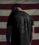 Gymreapers American Reaper Moisture Wicking T-Shirts for Men - Workout Gym Shirts - Running Athletic Tees & Dry Fit Tshirt Black