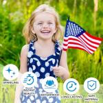 Mysense Red White and Blue Glitter Freckles Face Tattoo,4th of July Temporary Tattoos,4th of July Outfit Accessories for Women Kids,Patriotic USA Flag Star Freckle Stickers for Independence Day,6Pcs