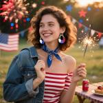 Raffia Teardrop Earrings for Women Boho 4th of July Patriotic Earrings Statement USA Independence Day Earrings the United Rattan Dangle Drop Earring Trendy American Jewelry