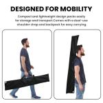 CUSTOMTREND Feather Flag Pole Kit Fits 8FT Swooper Flags, 11FT Tall Aluminum Flagpole Set with Heavy Duty Ground Spike for Business Advertising Flags Custom Feather Flag