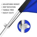 CUSTOMTREND Feather Flag Pole Kit Fits 8FT Swooper Flags, 11FT Tall Aluminum Flagpole Set with Heavy Duty Ground Spike for Business Advertising Flags Custom Feather Flag