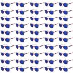 QYVEWY Bulk American Flag Sunglasses for Adult Classic Patriot 4th of July Independence Day Party Supplies 50/100 Pack (50Blue lens)