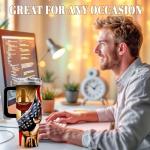 DUUV American Flag Tumbler 40 Oz, Stainless Steel Insulated Mug, Patriotic Travel Mug for Men Dad Him Veterans USA Fans, Gifts for Independence Day Christmas Thanksgiving Birthday, 1PCS