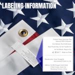 American Flag for Outside 4x6 Ft - TearProof Series Outdoor Use US Flags - Long Lasting, Fade Resistant - Thick Spun Polyester USA Banner - High Wind United States Flag - Embroidered Stars, Sewn Stripes, Brass Grommets