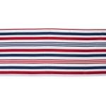 DII Patriotic Stripes Tabletop Collection, Stain Resistant & Waterproof, Table Runner, 14x72, Red, White, & Blue