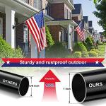 House Flag Pole With American Flag - Flagpoles Residential Kit with 5ft Tangle Free Metal Flag Pole,3x5 Embroidered US Flag,Holder Bracket,Heavy Duty Flag Poles for Outside House,Porch,Outdoor-Black