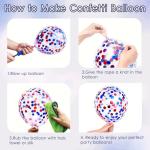 Red white and Blue Balloons,60pcs 12-Inch Navy Blue and Red and Blue Confetti Balloons Red and White Party Balloons Suitable for boys' Birthdays Graduations Independence Day and Party Decorations