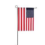 Evergreen Oversized Metal Outdoor Flag Stand 7-Feet Tall & 40-Inch Wide | Sturdy 5 lbs Solid Steel Black | Fits 3x5 and Smaller American Flag and Seasonal | Home Garden Planter House Décor
