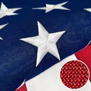 Premium American Flag 4x6 Ft TearProof Series for Outside, Heavy Duty Outdoor，Longest Lasting, Super Tough Fade Resistant Spun Polyester, High Wind US Outdoor Flags Embroidered Stars, Sewn Stripes, Brass Grommets