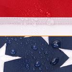 American Flag 4x6 FT, US Flag 4x6 Heavy Duty Outdoor, TearProof USA Banner with Embroidered Stars, Sewn Stripes, Brass Grommets