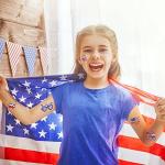 HOWAF 4th of July Fake Tattoos 96 pieces Fourth of July Tattoos Stickers Set, American Independence Day Temporary Tattoos for Kids, USA Flag Red White & Blue Tattoos for Labor Day Party Favors