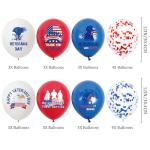 Veterans Day Decorations Balloons Set - 31 Piece Thank You Veterans Banner with American Flag Eagle Pattern, Patriotic Theme Party Supplies for Memorial Day and 4th of July