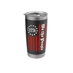 We The People American Flag 1776 Patriotic Travel Coffee Stainless Steel Insulated Tumbler