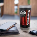 We The People American Flag 1776 Patriotic Travel Coffee Stainless Steel Insulated Tumbler